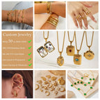 Custom Stainless Steel Jewelry with Logo | 304/316L, PVD Plating