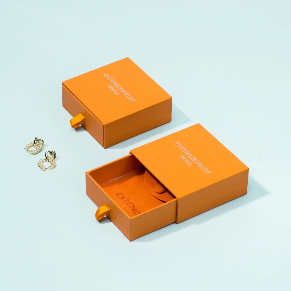 Custom Jewelry Packaging Boxes with Logo — Eco-Friendly Drawer & Magnetic Closure