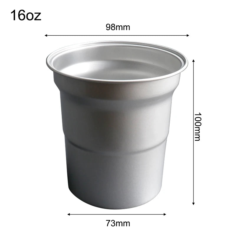 Custom 16oz Aluminum Tumbler | Food-Grade | Reusable Drinkware | Bulk Logo