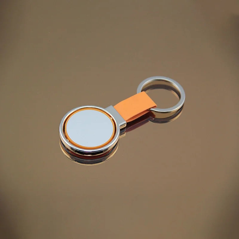Custom Rotating Stainless Steel Keychain with Laser Engraving | 500 MOQ