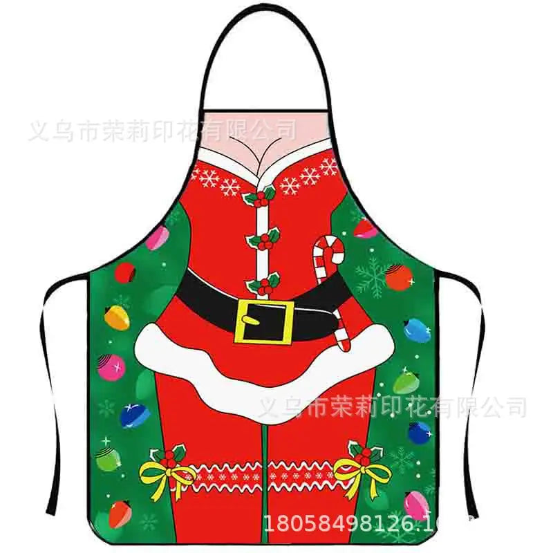 Waterproof Polyester Apron | 3D Printed Cartoon Barbecue Apron