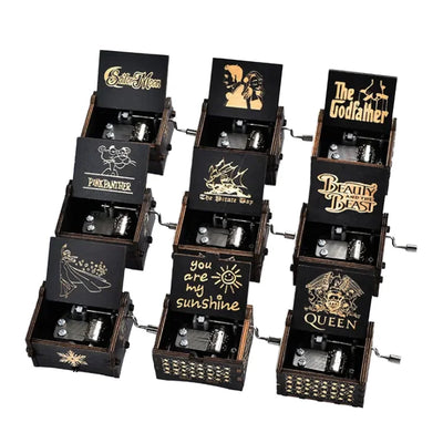 Custom Wooden Music Boxes with Logo – 10 MOQ, 18-Second Play