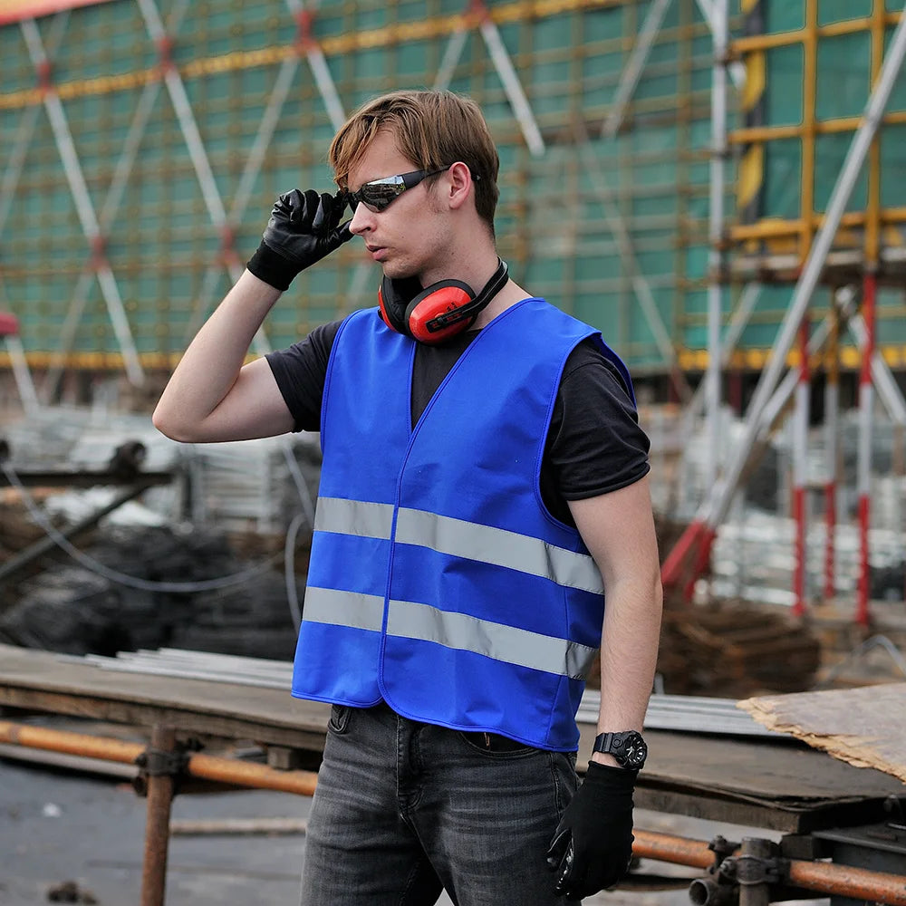 ANSI Class 2 Safety Vest 500pcs MOQ | 8 Colors, S-5XL, Custom Logo from $0.10/piece for Construction