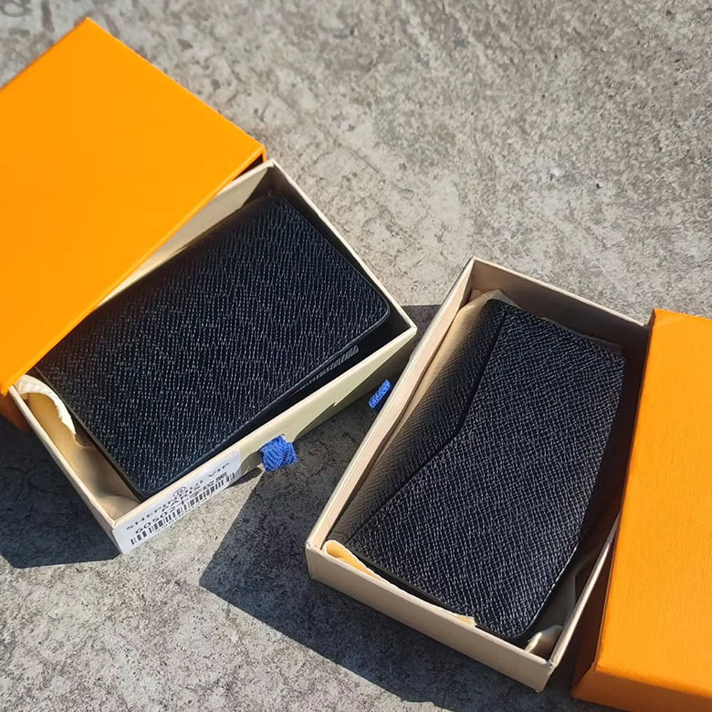 Custom Saffiano PU Leather Card Holder | RFID Blocking Business Wallet