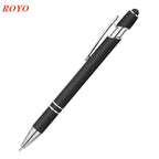 Custom Metal Stylus Pen with Logo | 2-in-1 Ballpoint MOQ 100
