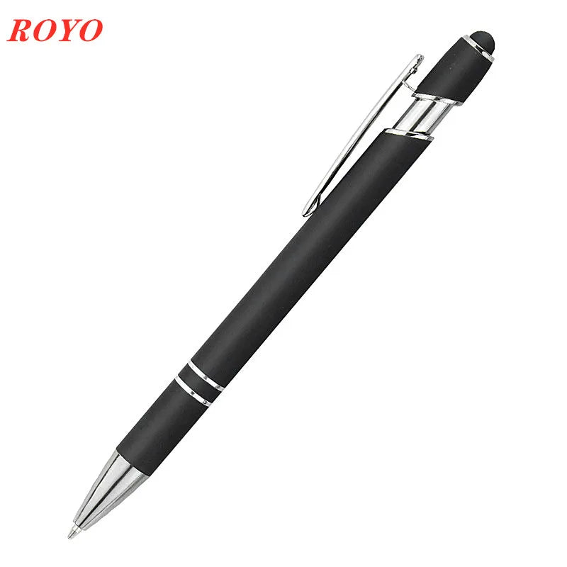 Custom Metal Stylus Pen with Logo | 2-in-1 Ballpoint MOQ 100