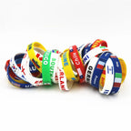 Custom Silicone Wristbands 100 MOQ | Debossed Embossed Logo Promotional