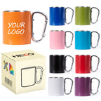 Carabiner Camping Tumbler 200ml 300ml | Custom Logo | 304 SS