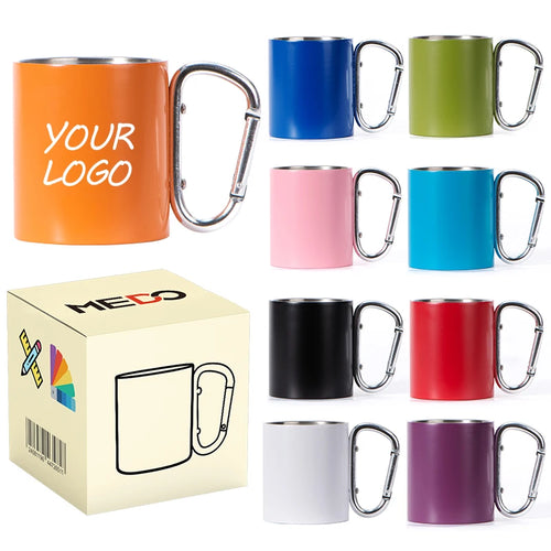 Carabiner Camping Tumbler 200ml 300ml | Custom Logo | 304 SS