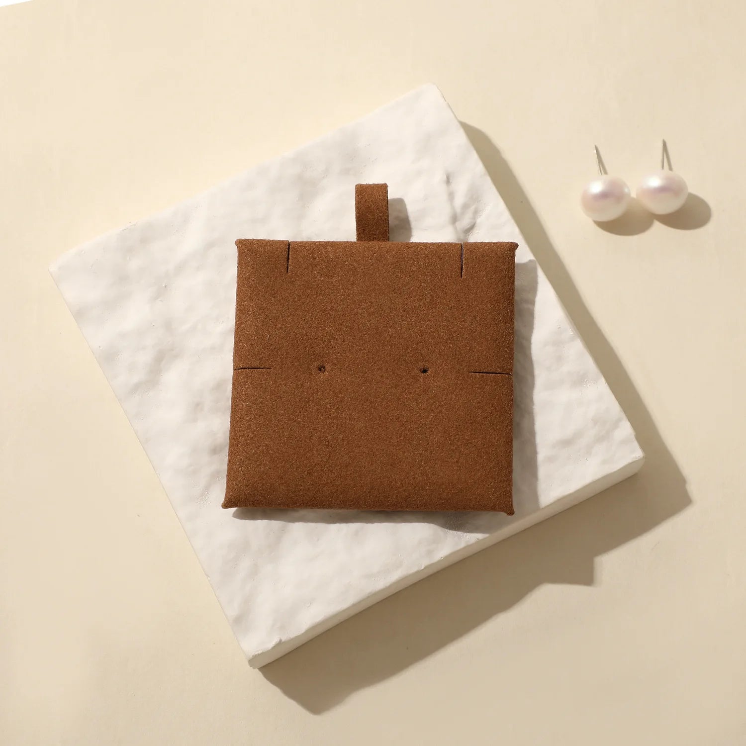 Custom Microfiber Suede Jewelry Pouch Wholesale | 50 MOQ Button Closure