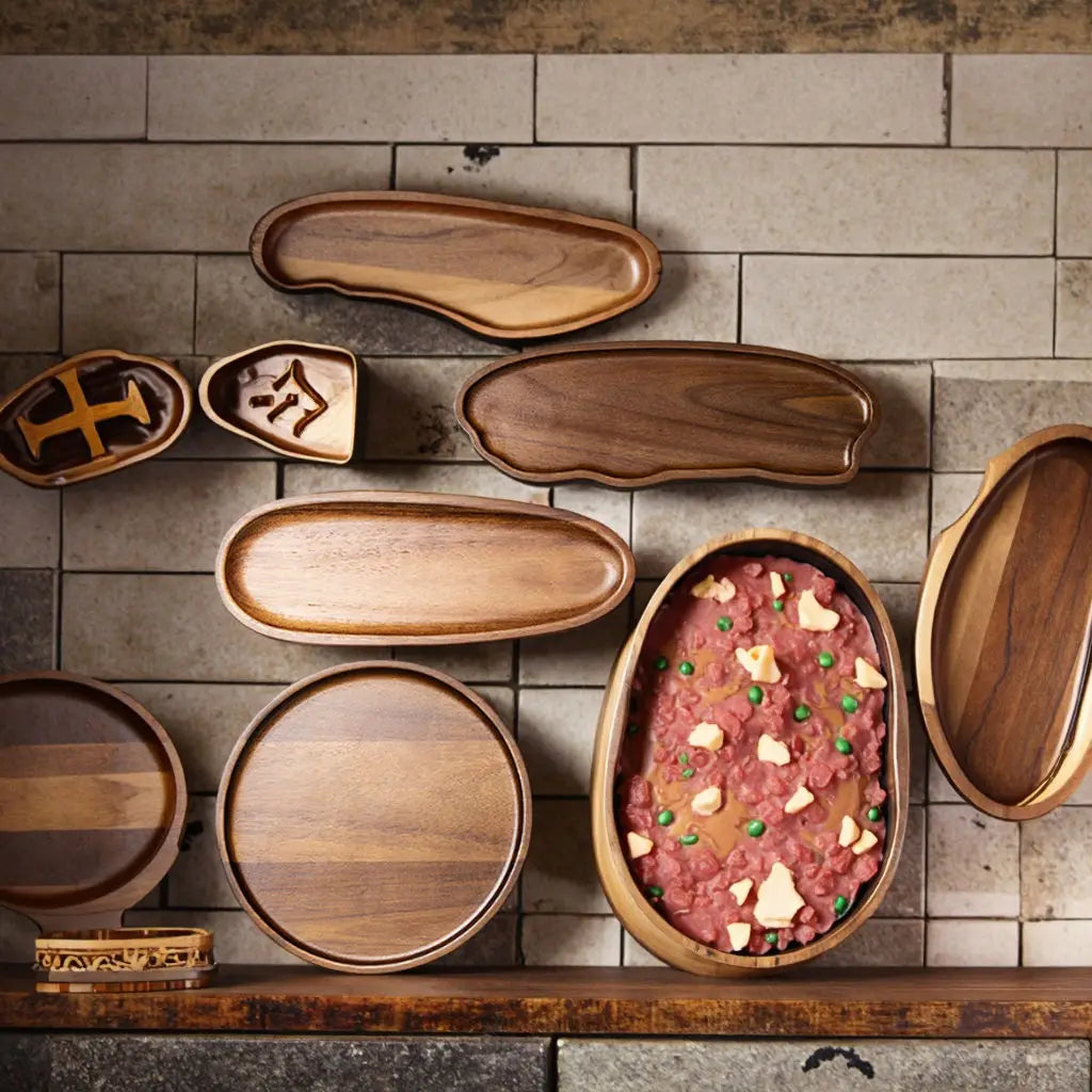 Custom Acacia Wood Tray — 1 MOQ, Engraving, Eco-Friendly