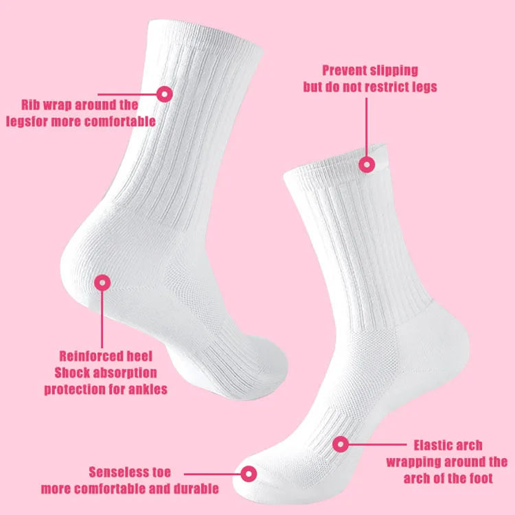 Custom Embroidered Cotton Socks | No MOQ & 7-Day Lead Time | Crew/Ankle/Knee/Tube | Team Sports