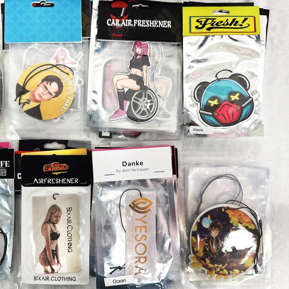 Custom Die Cut Shape Car Air Freshener | MOQ 50 Pcs