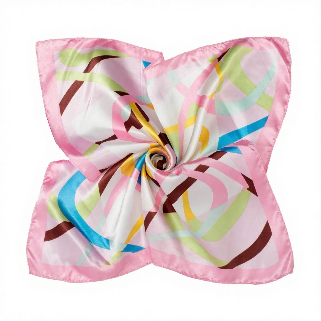 Personalized Silk Satin Scarves | 2-Piece MOQ & 3-7 Day Lead Time | 46 Colors | OEM Manufacture