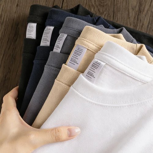 Men’s Oversized Cotton T-Shirts (180 GSM, Custom Logo Ready)