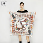 Custom 100% Silk Scarves Digital Printing | 20 MOQ Oeko-Tex Certified Corporate Gifts