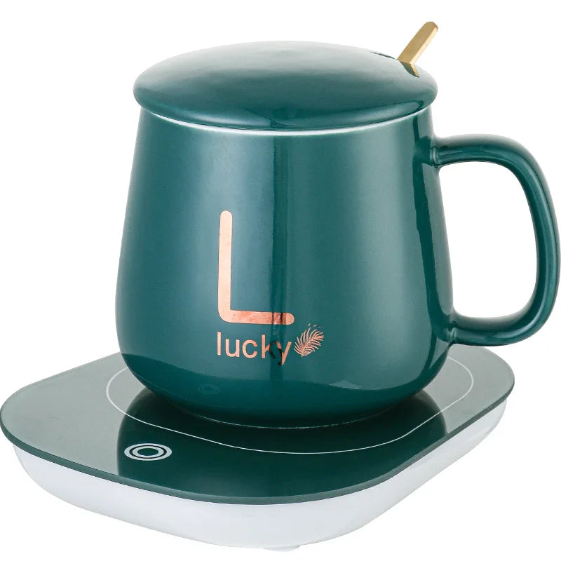 Custom Tech Gifts Office 55C Home Gift Set Ceramic Coffee Mug Warmer Cup Heater Mug