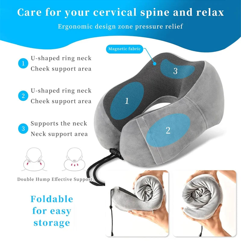 Personalized Memory Foam Neck Travel Pillow | MOQ 100