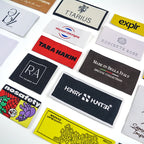 End Fold Woven Garment Labels | OEKO-TEX, BSCI, GRS Certified | 100 MOQ | Custom Logo