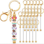 Custom DIY Beadable Keychain Kit | Metal Bars & Silicone Beads | MOQ 10
