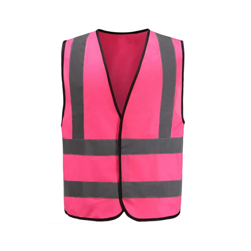 ANSI Class 2 Reflective Safety Vest 200pcs MOQ | 5cm Tape, Custom Logo, 12 Colors for Construction