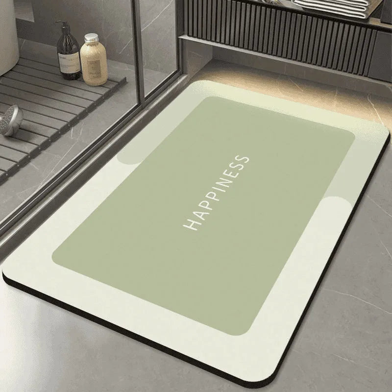 Custom Rubber Bathroom Floor Mat | 4-Layer Absorbent Quick-Dry | Non-Slip Vacuum Seal | MOQ 300