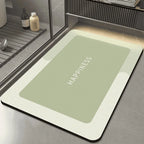 Custom Rubber Bathroom Floor Mat | 4-Layer Absorbent Quick-Dry | Non-Slip Vacuum Seal | MOQ 300