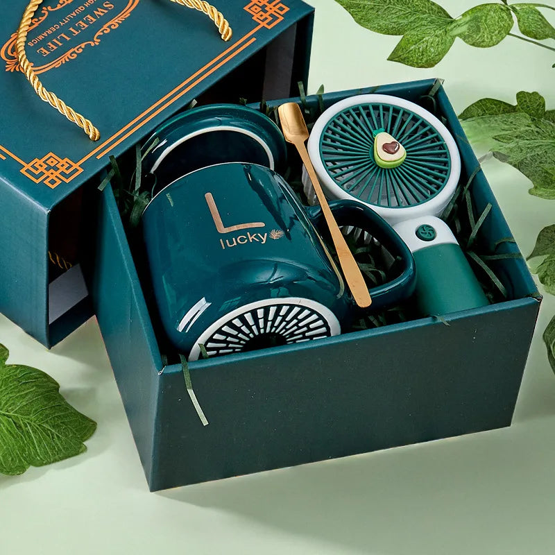 Custom Ceramic Mugs: 40 MOQ, 7-Day Lead, BPA-Free | 301-400ml Drinkware with Lid & Gift Box