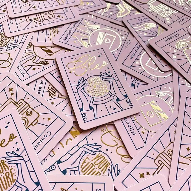 Custom Gold Foil Business Cards on 350gsm Cardstock | 1,000pc MOQ CMYK Printing & Embossing