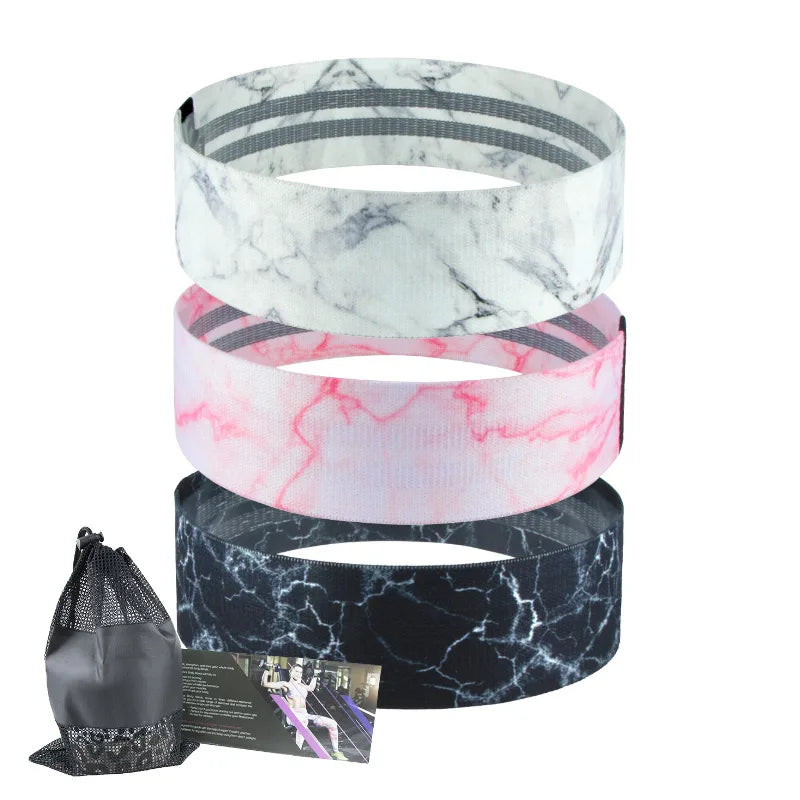 Custom Fabric Resistance Band Set for Studio Workouts, Wellness Kits & Branded Fitness Programs