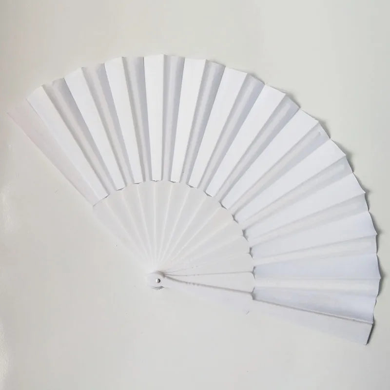 Hot Sale Custom logo Folding Hand Fans 13 Inch Large Folding Bamboo Hand Fan for Wedding