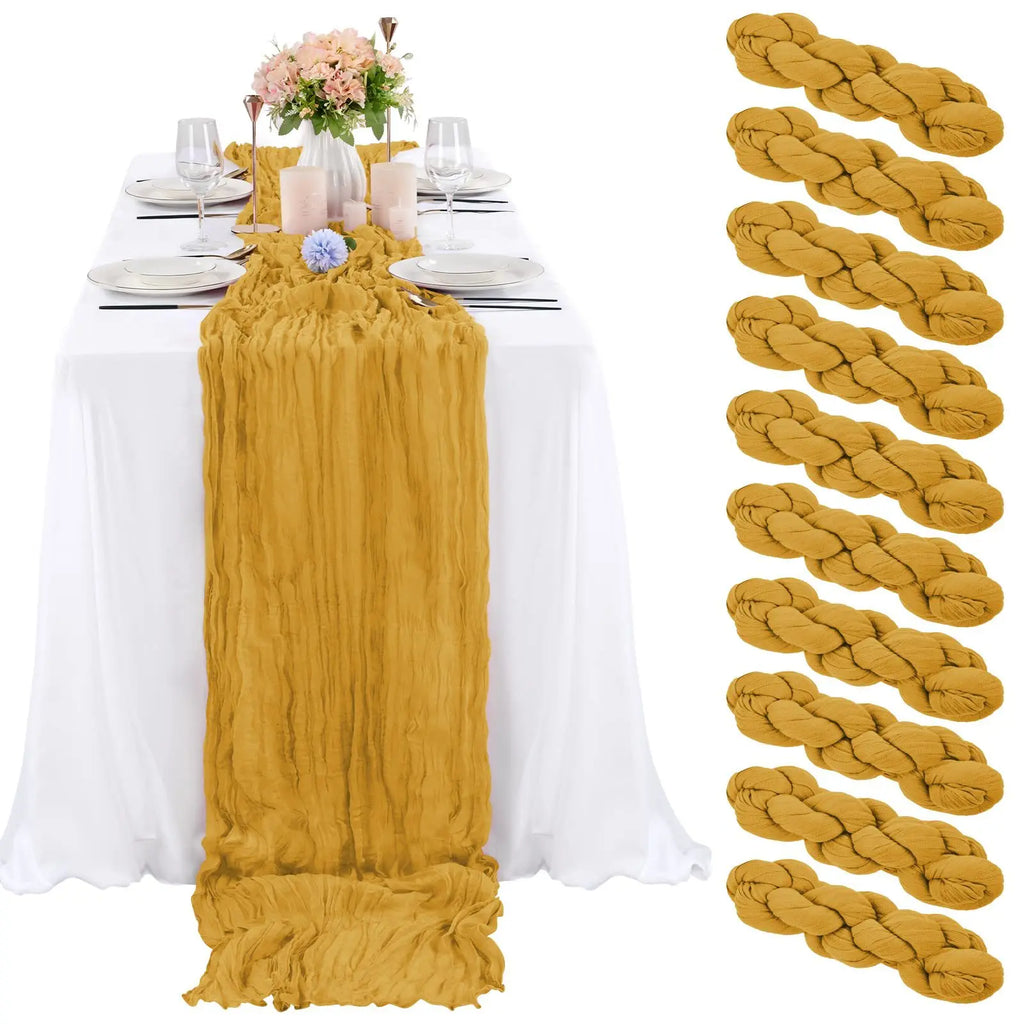 Cheesecloth Table Runners | OEKO-TEX | MOQ 1 | Luxury