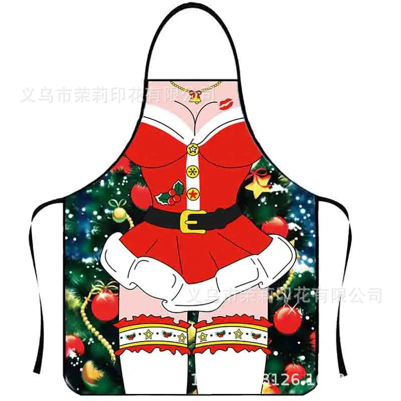 Waterproof Polyester Apron | 3D Printed Cartoon Barbecue Apron