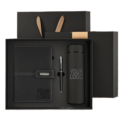 Premium Corporate Gift Set | PU Leather Notebook + Tumbler | 100 MOQ
