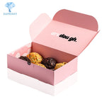 Custom Biodegradable Corrugated Box | Folding Cake Cookie Packaging | Wholesale