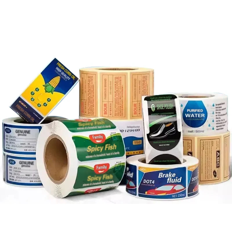 Custom Adhesive Labels with Logo | MOQ 100 | ISO Certified