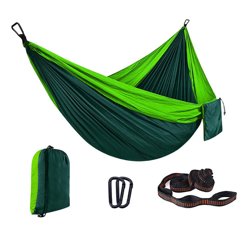 Custom 210T Parachute Nylon Hammock with Logo | 200kg Capacity, 1 MOQ, Camping
