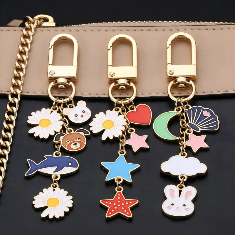 Custom Cute Backpack Keychain Charm – 3D Zinc Alloy with Your Logo