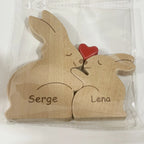 Personalized Wooden Bear Puzzle | FSC-Certified Custom Engraved Gift | Bulk Corporate