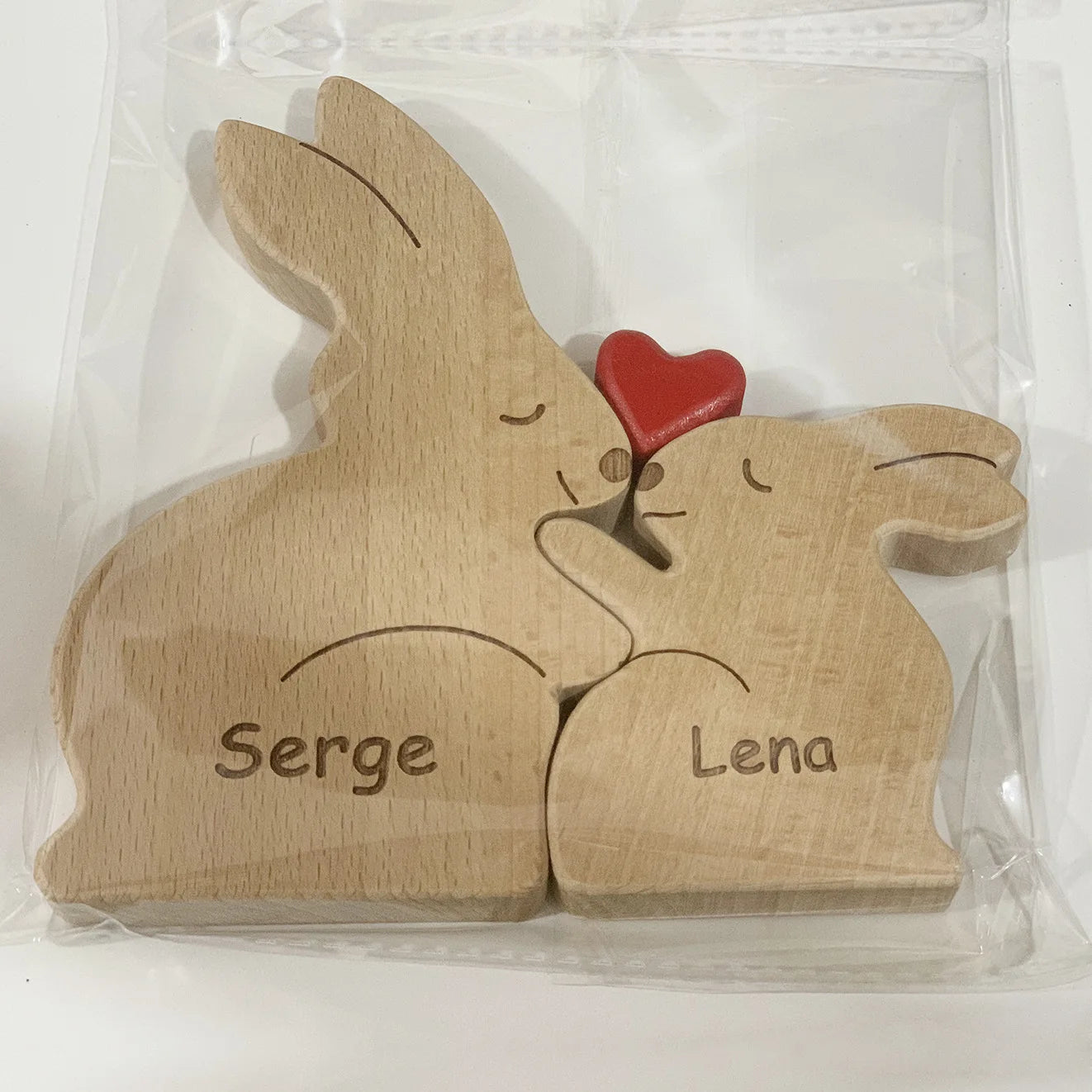 Personalized Wooden Bear Puzzle | FSC-Certified Custom Engraved Gift | Bulk Corporate