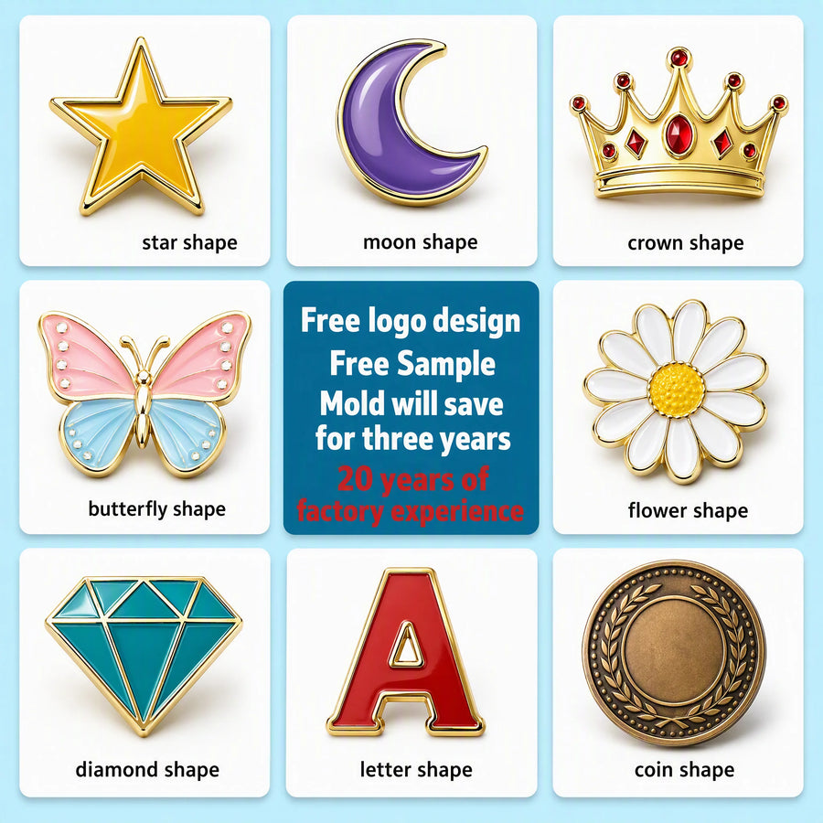Custom Enamel Pin Backing Cards | MOQ 100 Pcs