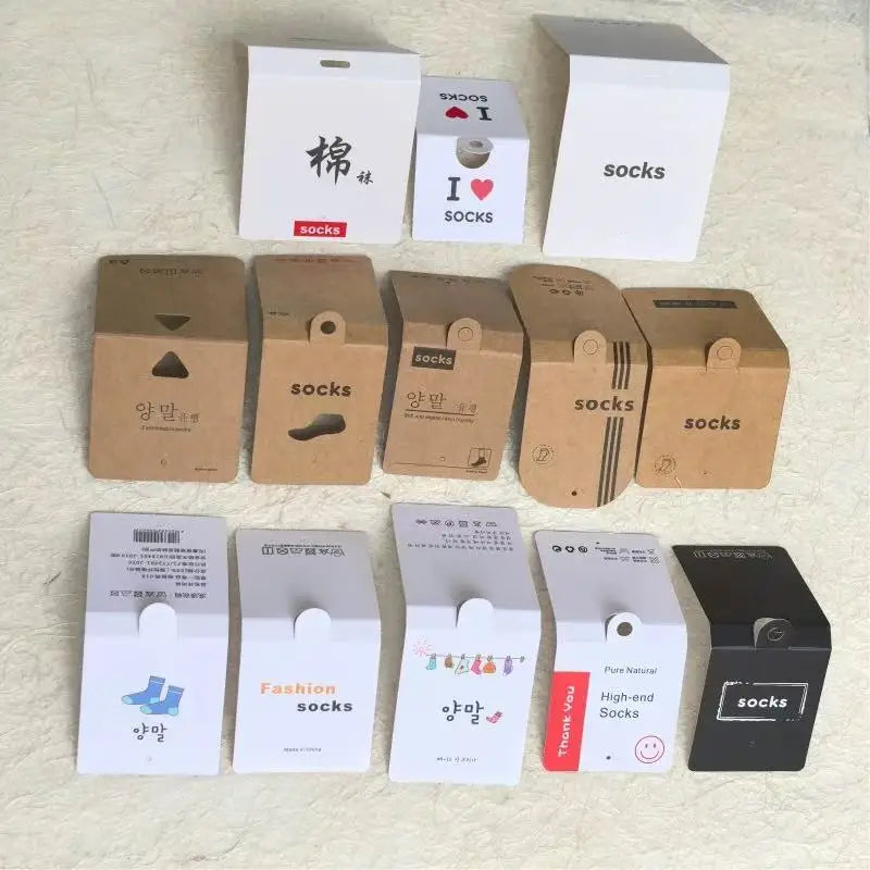 Custom Cardboard Header Cards with Hook | Hangtag for Socks & Jewelry