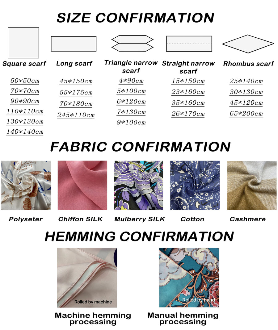 Custom 100% Silk Scarves Digital Printing | 20 MOQ Oeko-Tex Certified Corporate Gifts