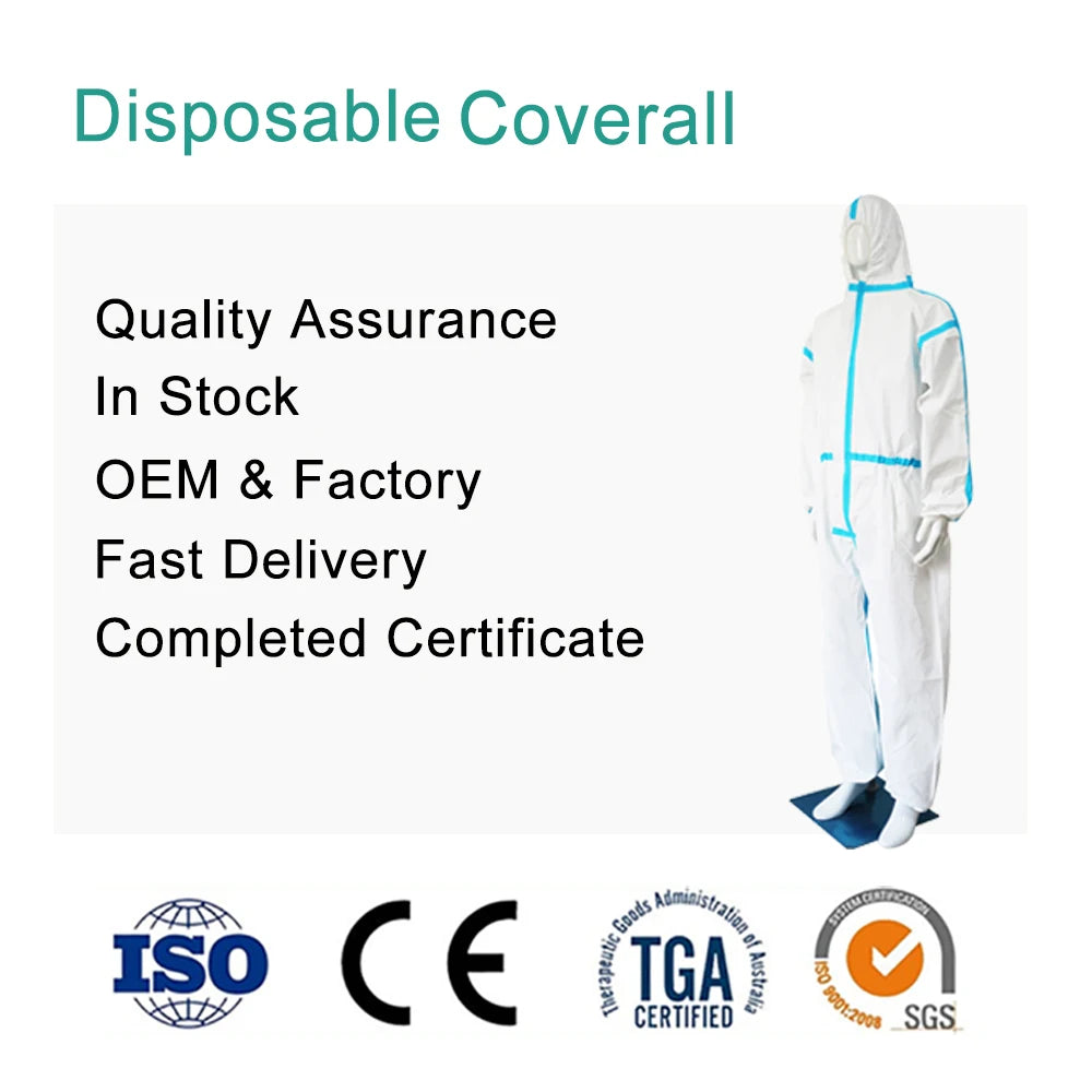 Custom Microporous Coveralls | CE/ASTM | 1-Piece Sample MOQ