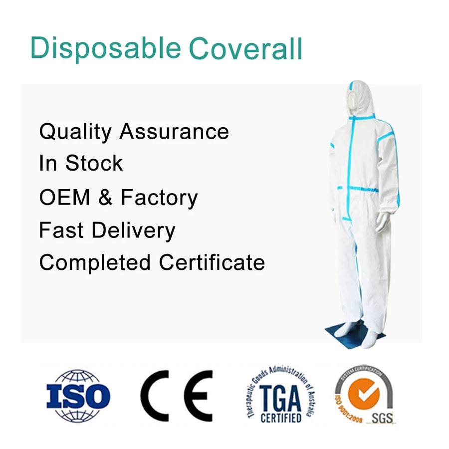 Custom Microporous Coveralls | CE/ASTM | 1-Piece Sample MOQ