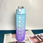 Custom 900ml Motivational Water Bottles | 5 MOQ Time Marker Fitness