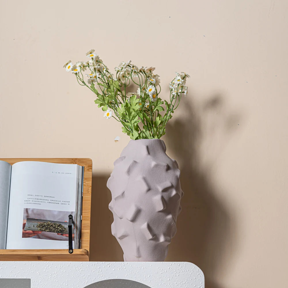 Custom Nordic Matte Ceramic Vase | 300 MOQ for Luxury Home Decor
