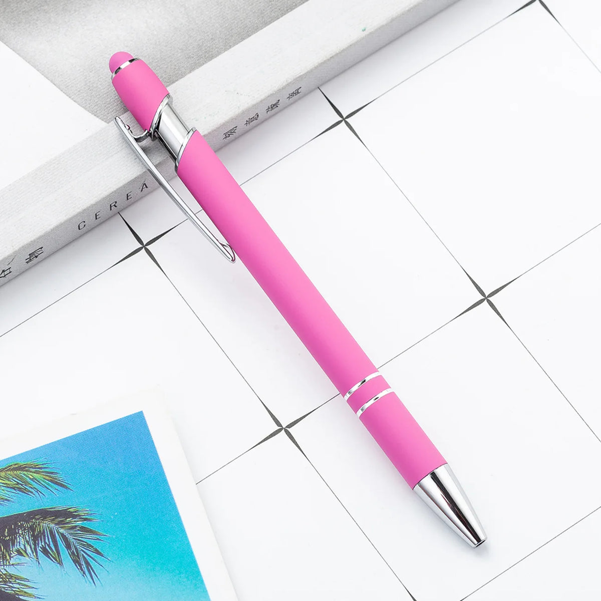Custom 2-in-1 Stylus Ballpoint Pen with Logo | MOQ 10