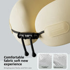 Foldable Memory Foam U-Shaped Neck Pillow for Travel & Car Use