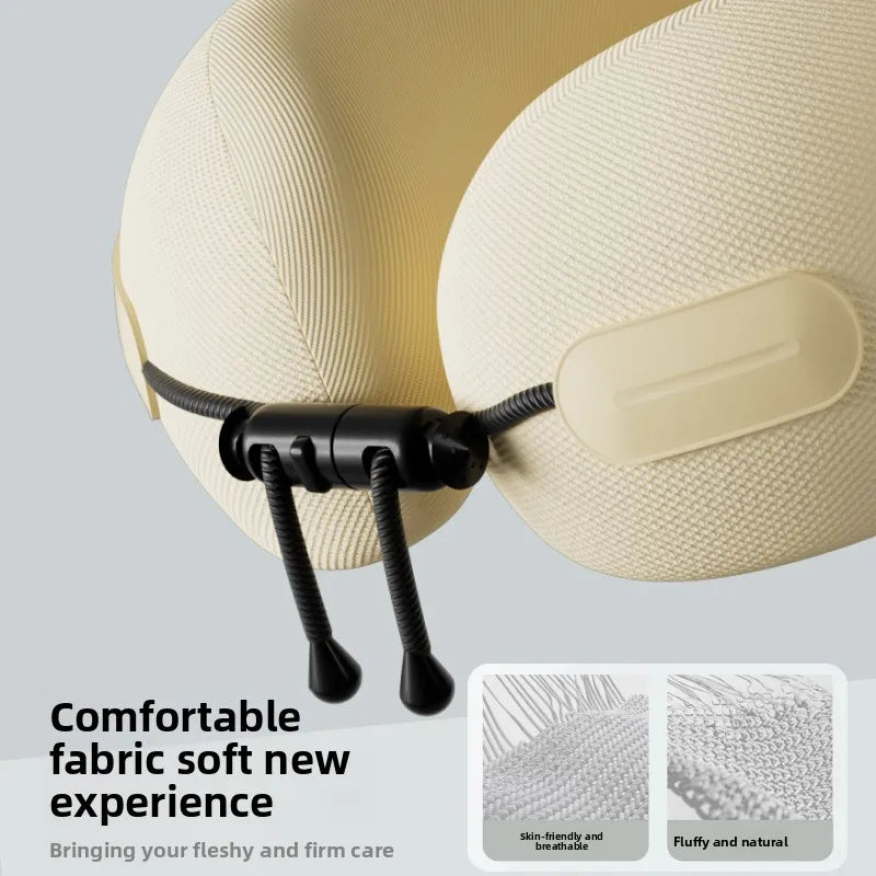 Foldable Memory Foam U-Shaped Neck Pillow for Travel & Car Use